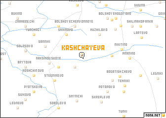 map of Kashchayeva