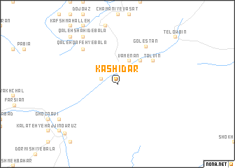 map of Kashīdār