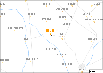 map of Kāshif