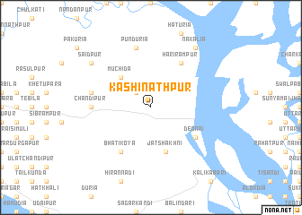 map of Kāshināthpur