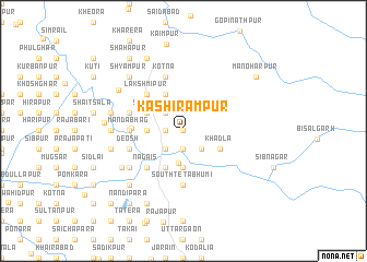 map of Kāshīrāmpur