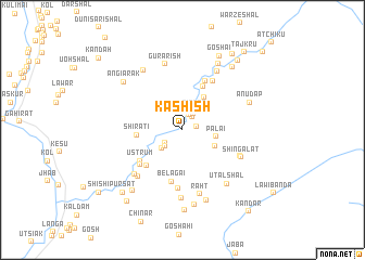 map of Kashīsh