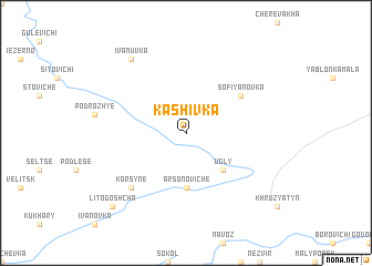 map of Kashivka