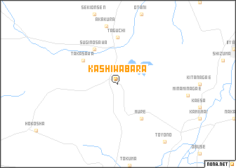 map of Kashiwabara