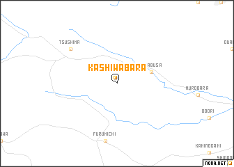 map of Kashiwabara