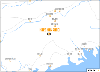 map of Kashiwano