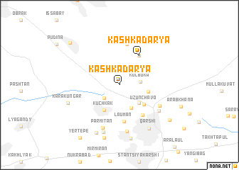 map of Kashkadar\