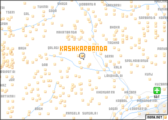 map of Kāshkār Bānda