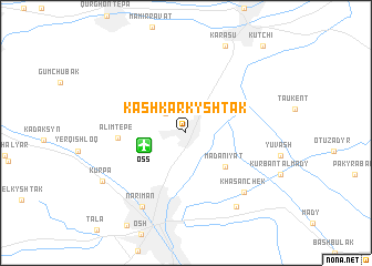 map of Kashkar-Kyshtak