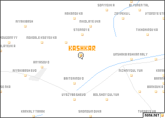 map of Kashkar