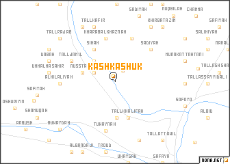 map of Kashkashūk