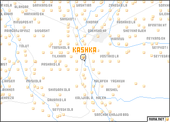 map of Kashkā