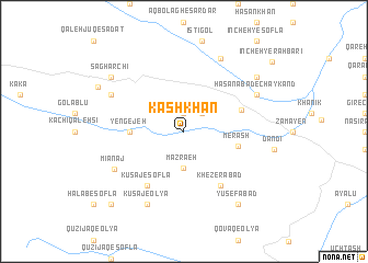 map of Kashkhān