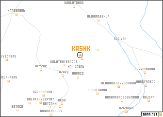 map of Kāshk