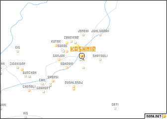 map of Kashmīr