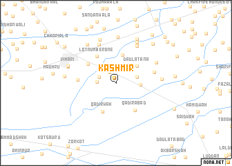 map of Kashmīr