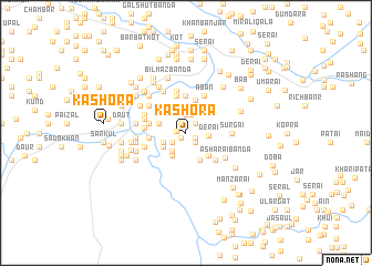map of Kāshora