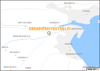 map of Kashpirskiye Vyselki