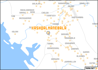 map of Kash Qalmān-e Bālā