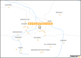 map of Kash Rūdkhāneh