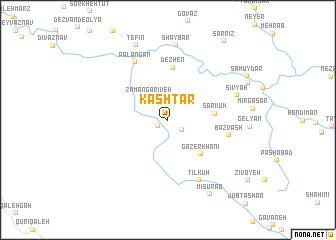 map of Kāshtar