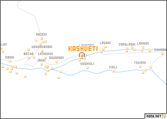 map of Kashveti