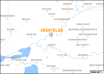 map of Kash-Yelga