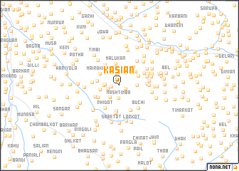 map of Kasiān