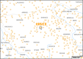 map of Kašice