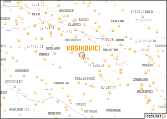 map of Kašikovići