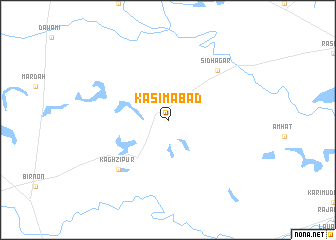 map of Kāsimābād