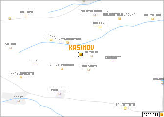 map of Kasimov