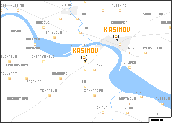 map of Kasimov