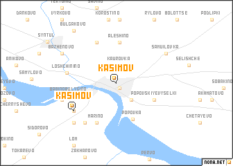 map of Kasimov