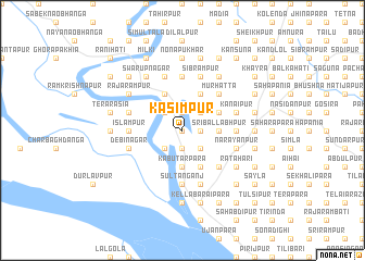 map of Kāsimpur