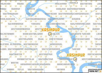 map of Kāsimpur