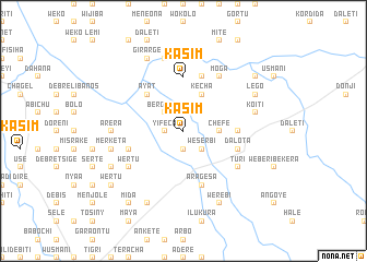 map of Kʼasīm