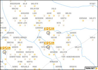 map of Kʼasīm