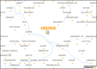 map of Kasinka