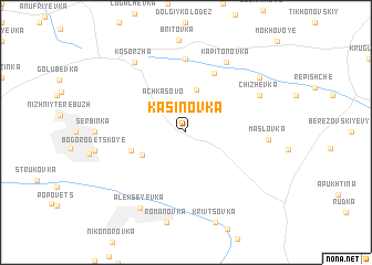 map of Kasinovka