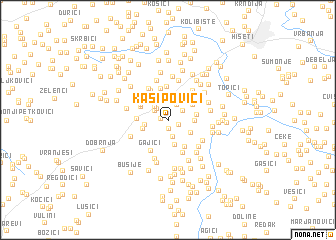 map of Kasipovići