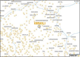 map of Kas Kili