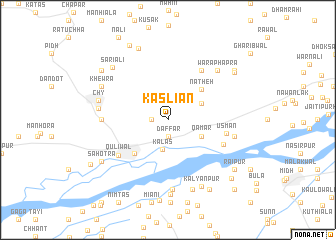 map of Kasliān