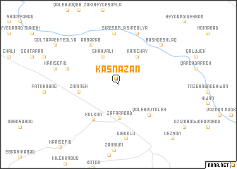 map of Kasnazān