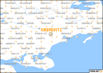 map of Kasnevitz