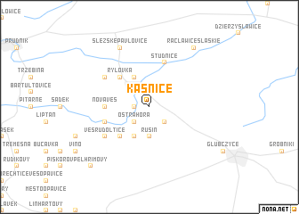 map of Kašnice
