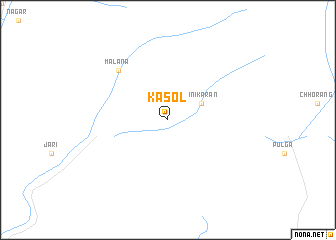 map of Kasol