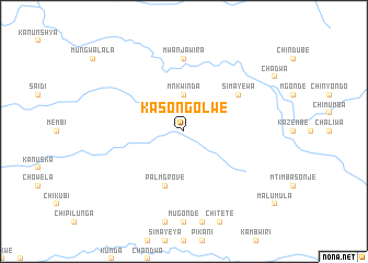 map of Kasongolwe