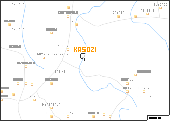 map of Kasozi