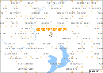 map of Kašperské Hory